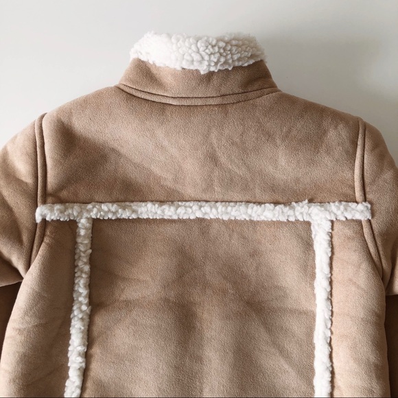 L.L. Bean Girls' Faux Shearling Sherpa Teddy Lined Jacket Coat M 5-6 - Picture 7 of 13